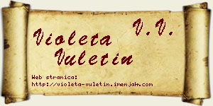 Violeta Vuletin vizit kartica